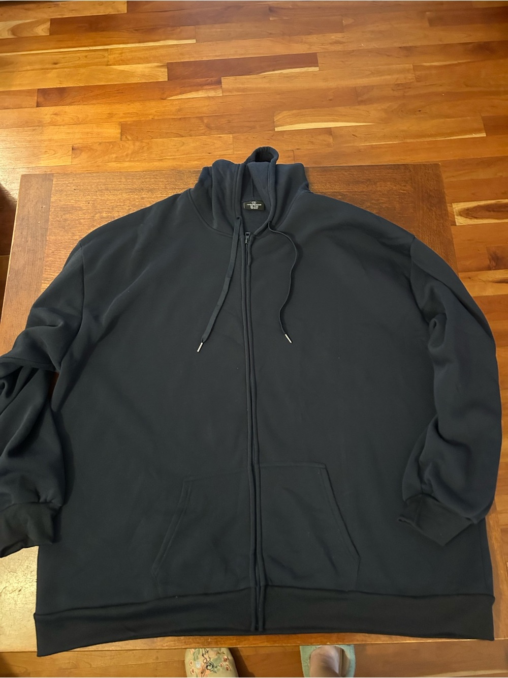 Real Essentials Men's Navy Full-Zip Hoodie Jacket